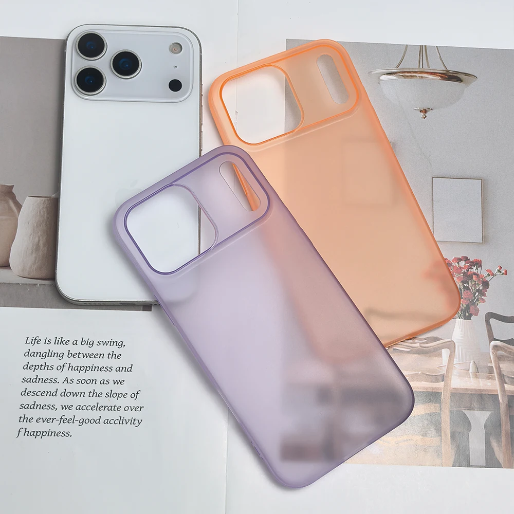 Funda mate ultrafina para iPhone 17 Pro Max Air 16E 16 Plus 15 14 13 12 11 17Pro iPhone17 accesorios de cubierta de teléfono superfino - imagen 3