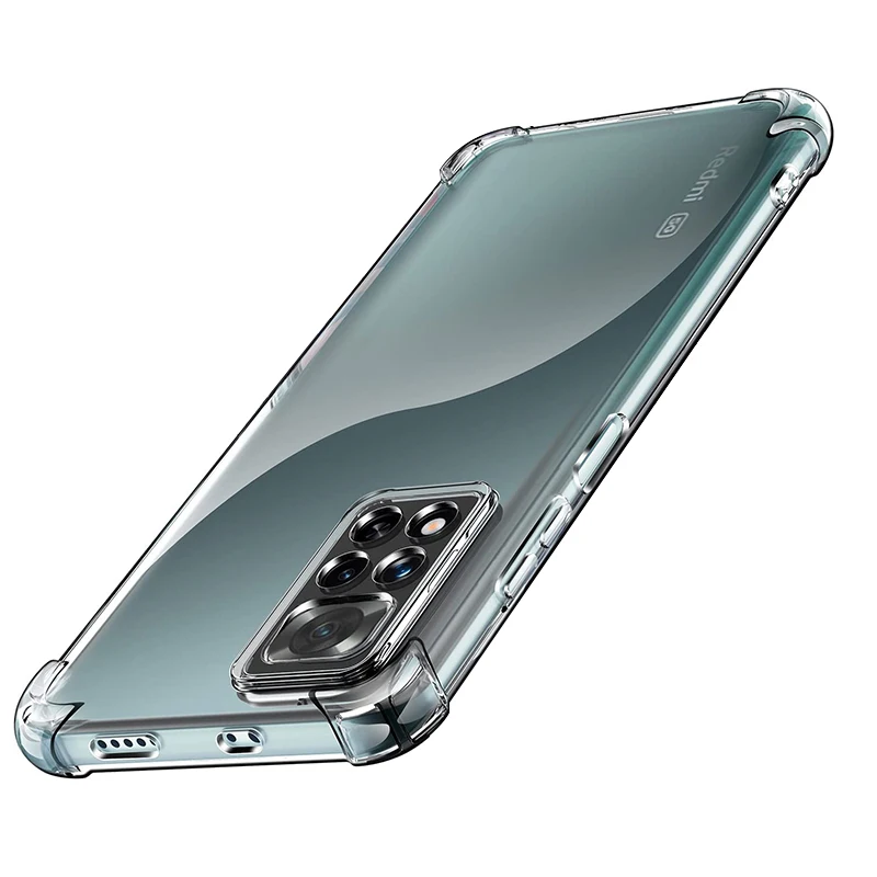 Funda blanda de silicona a prueba de golpes para Xiaomi Redmi Note 12 11 11S 11E 11T 10 10S Pro + Plus Max 4G 5G, funda trasera ultrafina transparente