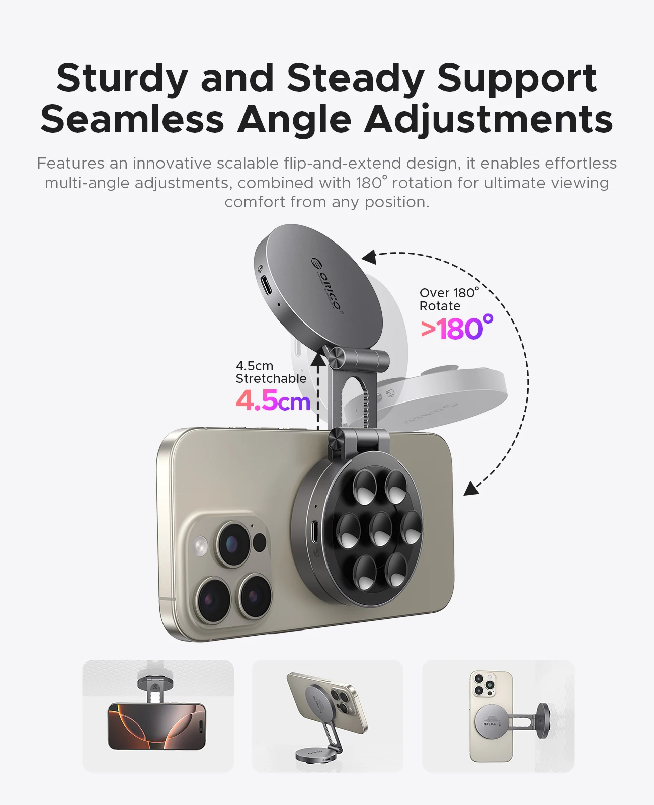 ORICO SSD externo 1TB Mini SSD portátil magnético ultrafino 2000 MB/s admite 4K ProRes HDR para Macbook PC portátil iPhone - imagen 3