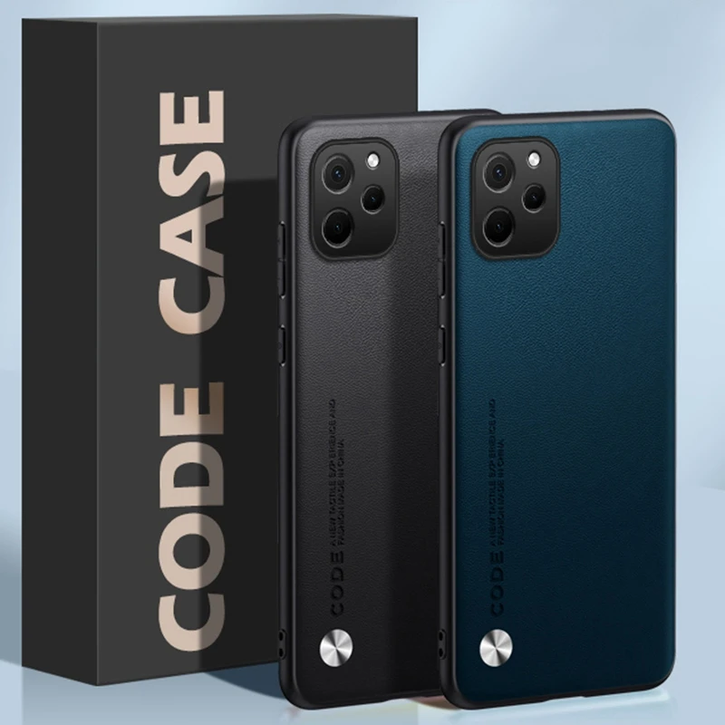 Funda de cuero PU de lujo para Huawei Nova Y61, cubierta trasera de silicona a prueba de golpes, funda de teléfono de protección completa para Huawei Nova Y60 Coque - imagen 4