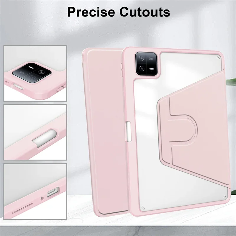 Funda con rotación de 360 grados para Xiaomi Pad 7 Pro, Funda de 11,2 pulgadas con portalápices, Funda acrílica para tableta Xiaomi Pad 7 - imagen 5