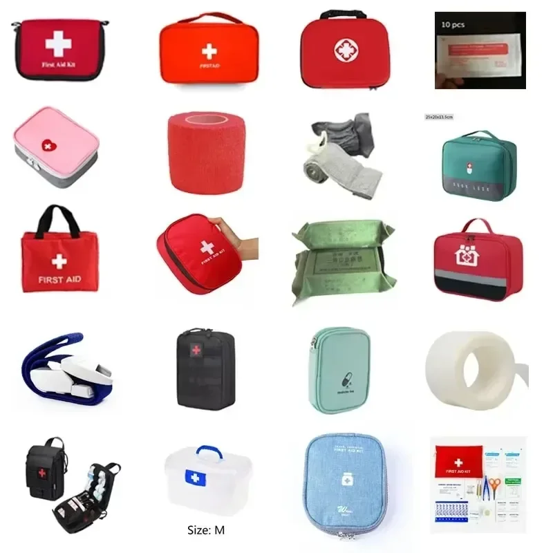Mini botiquín de primeros auxilios para coche de viaje al aire libre, impermeable, pequeño botiquín de supervivencia de emergencia médica para el hogar - imagen 3