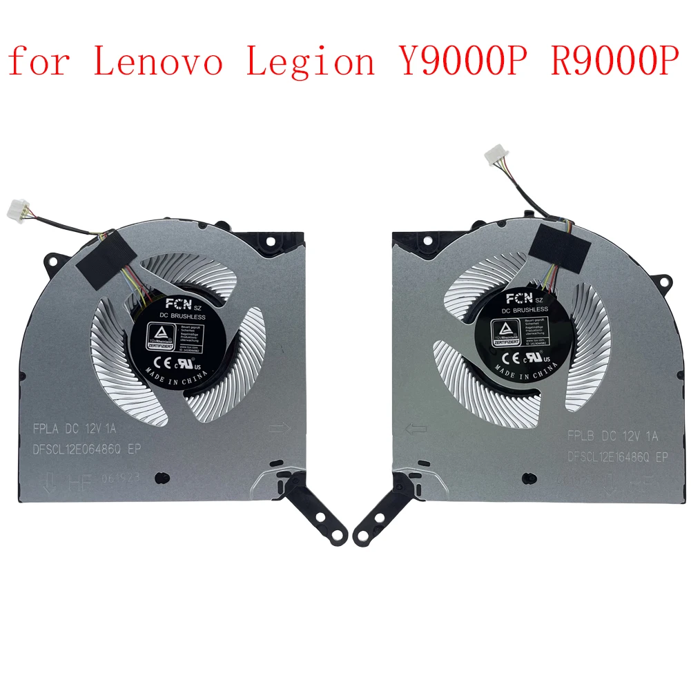 Reemplazo de CPU y ventilador de refrigeración GPU para Lenovo Legion Y9000P R9000P 2022 style DC12V DFSCL12E06486Q DFSCL12E16486Q