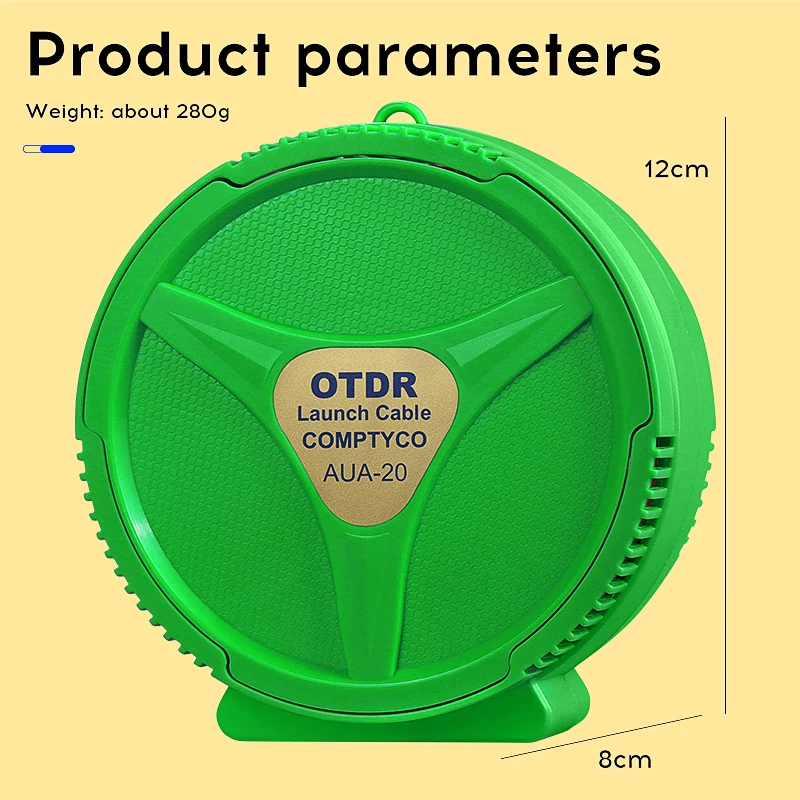 Cable de lanzamiento OTDR de modo único de 500M, Cable de extensión de prueba de fibra óptica SC/FC/ST/LC(U/APC), eliminador de zona muerta, anillo de fibra de AUA-20 - imagen 5