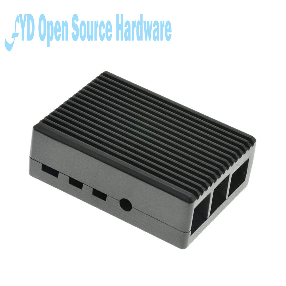 Carcasa de aluminio para Raspberry Pi 4B, carcasa de Metal con almohadilla térmica, disipador de calor, refrigeración pasiva - imagen 2