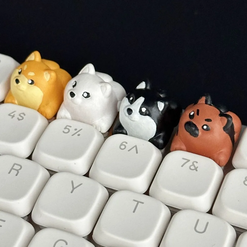 1 teclas lindo animal Shiba Inu cachorro diseño personalizado teclas 1U clave para teclado mecánico - imagen 4