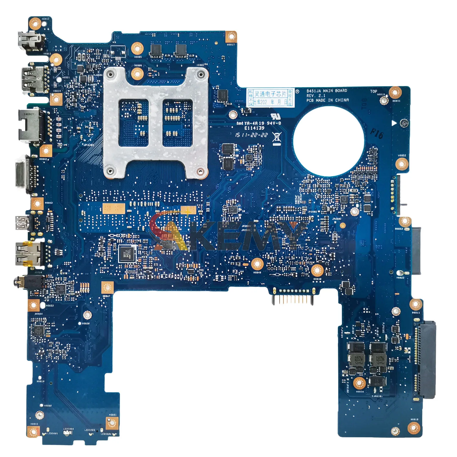 Placa base para ordenador portátil B451JA para ASUS ExpertBook B451J B451JA B451JAV placa base para portátil en stock 100% pruebas OK envío rápido - imagen 2