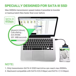 Adaptador SATA a USB 3.0 5 Gbps – SSD HDD 2.5/3.5 y M.2 NGFF