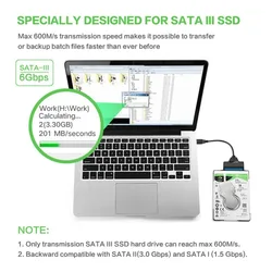 Adaptador SATA a USB 3.0 5 Gbps – SSD HDD 2.5/3.5 y M.2 NGFF