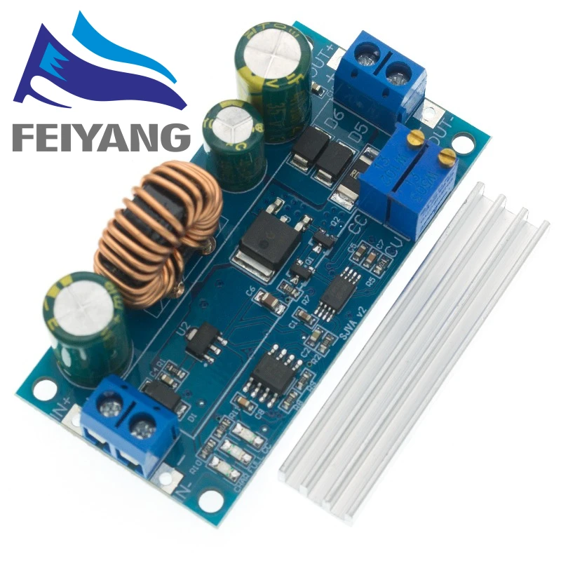 CC CV ajustable 3A 35W DC 5 -30V a DC 0,5 -30V reductor Buck Boost convertidor módulo de fuente de alimentación regulador de voltaje XY-SJVA - imagen 3