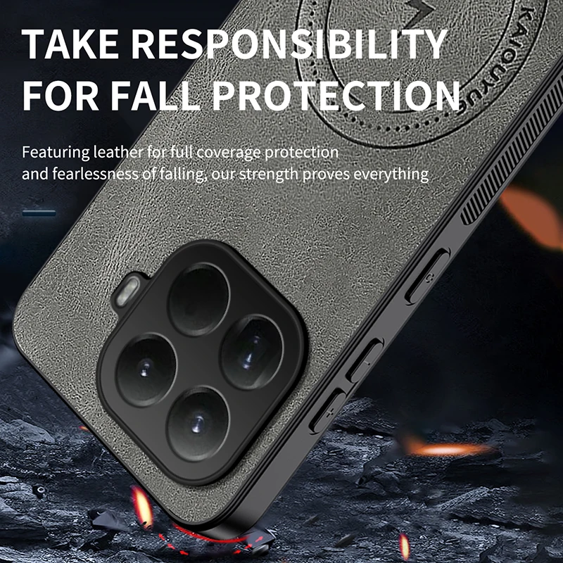 Funda de cuero PU para Xiaomi Mi 15T Pro / 15T, Funda de lujo para coche, plástico duro magnético, a prueba de golpes, Funda protectora para teléfono - imagen 5