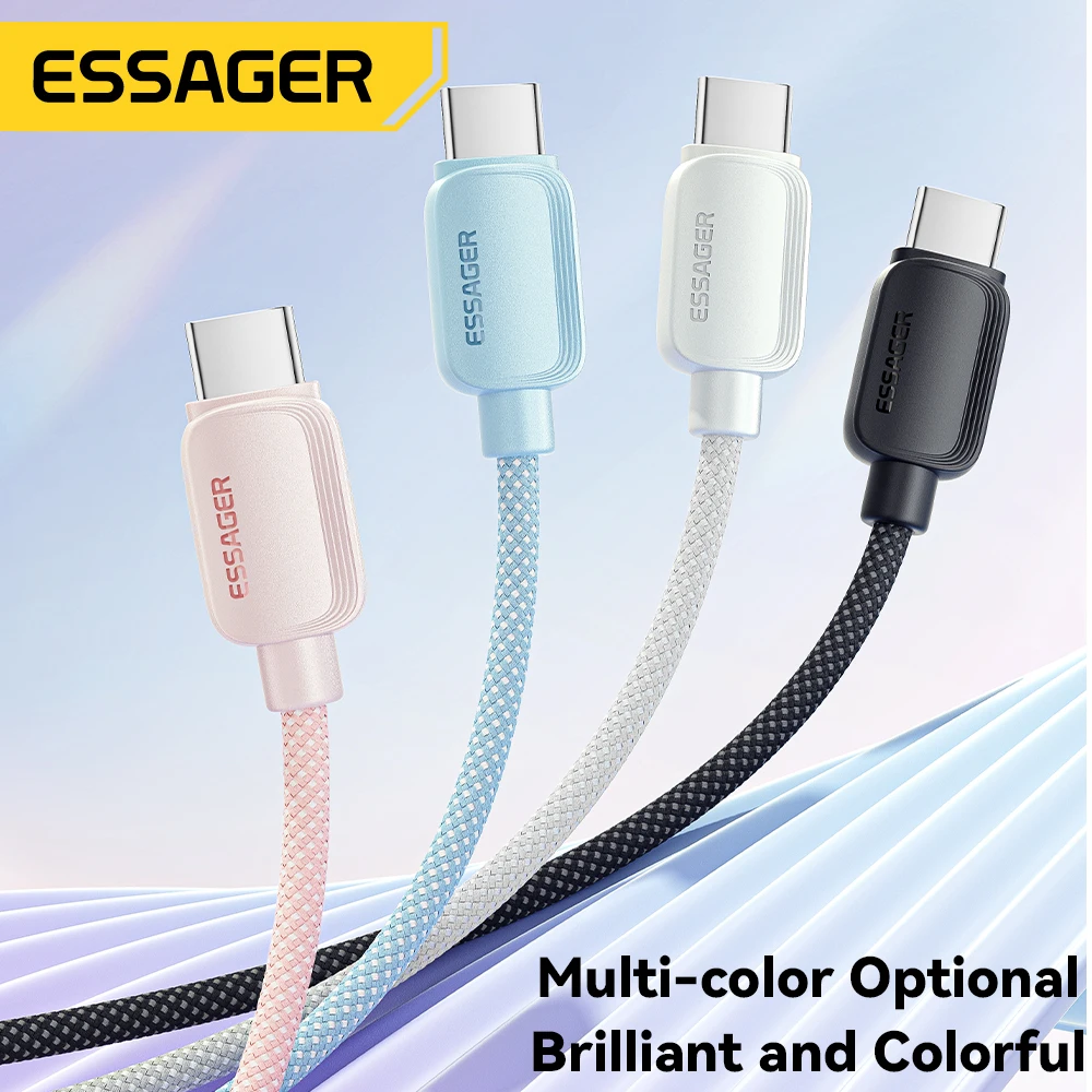Cable Essager 7A USB tipo C para Realme Huawei Mate60 100W PD Cable de carga rápida para Samsung Oneplus Xiaomi Cable cargador USB-A - imagen 4