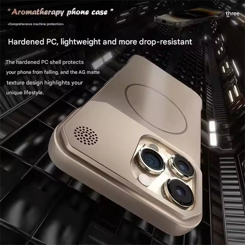 Fragrance Frameless Magnetic Hard Phone Case for Magsafe IPhone 16 15 14 13 12 Pro Max Plus 16Pro 15Pro Mag Safe Cover Accessory - imagen 5