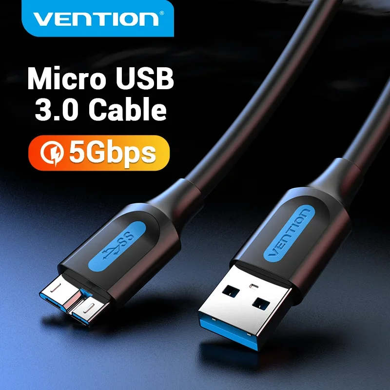 Vention Cable Micro USB 3,0 3A Cable Datos Cargador Rápido Cables Teléfono Móvil Samsung Note 3 S5 Toshiba Sony Cable USB Micro B - Vista principal del producto