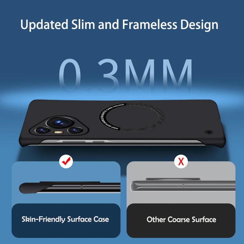Funda de teléfono de Color sólido sin marco magnética ultrafina a la moda para Huawei Puro 80 70 Ultra P60 P50 P40 P30 Pro cubierta a prueba de golpes - imagen 5