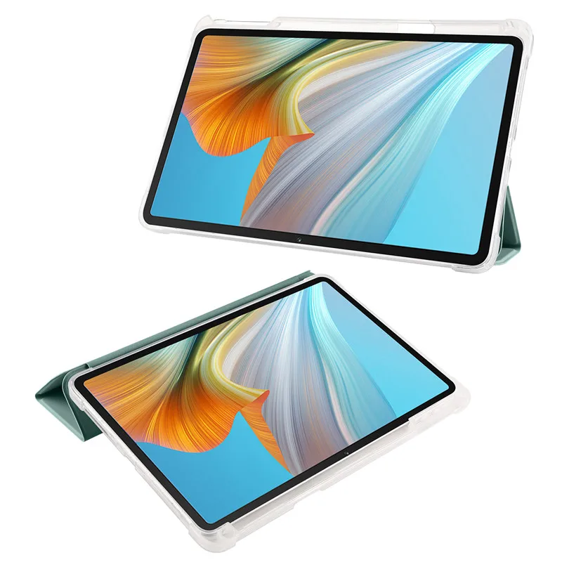 Funda con Portalápices para Huawei Honor Pad 8, 12 pulgadas, soporte triplegable, parte trasera de silicona TPU suave para Honor Pad 8 Pad8, cubierta 2022 - imagen 2