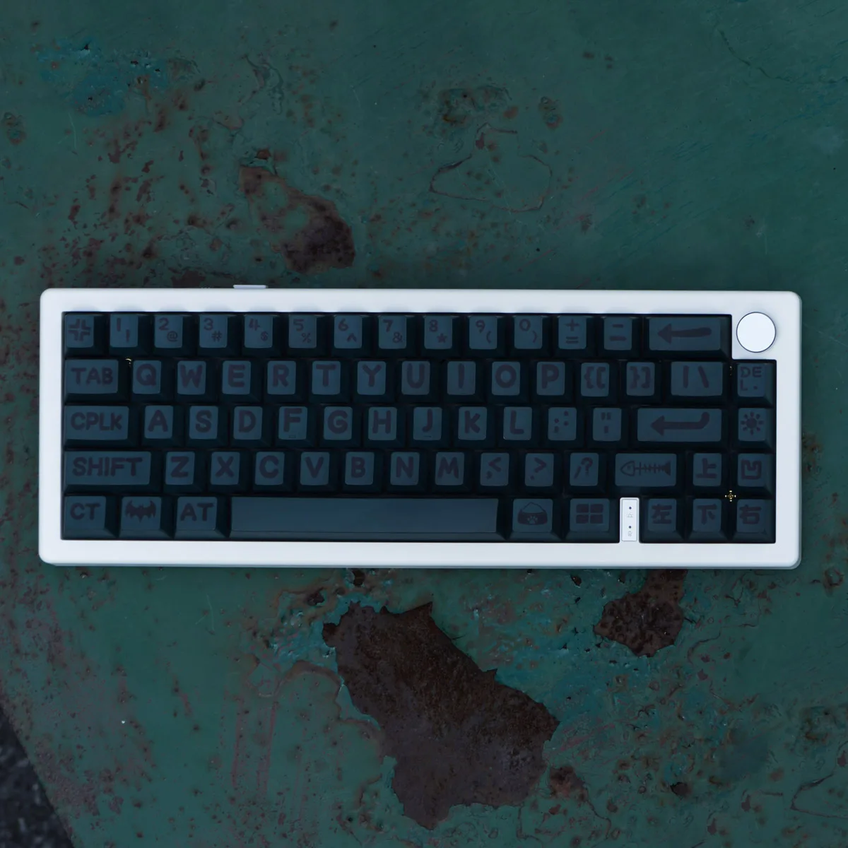 1 Juego de teclas de leyenda grande, color verde negruzco/verde hierba/rojo, teclas de sublimación de tinte PBT, teclas de perfil de cereza - imagen 3