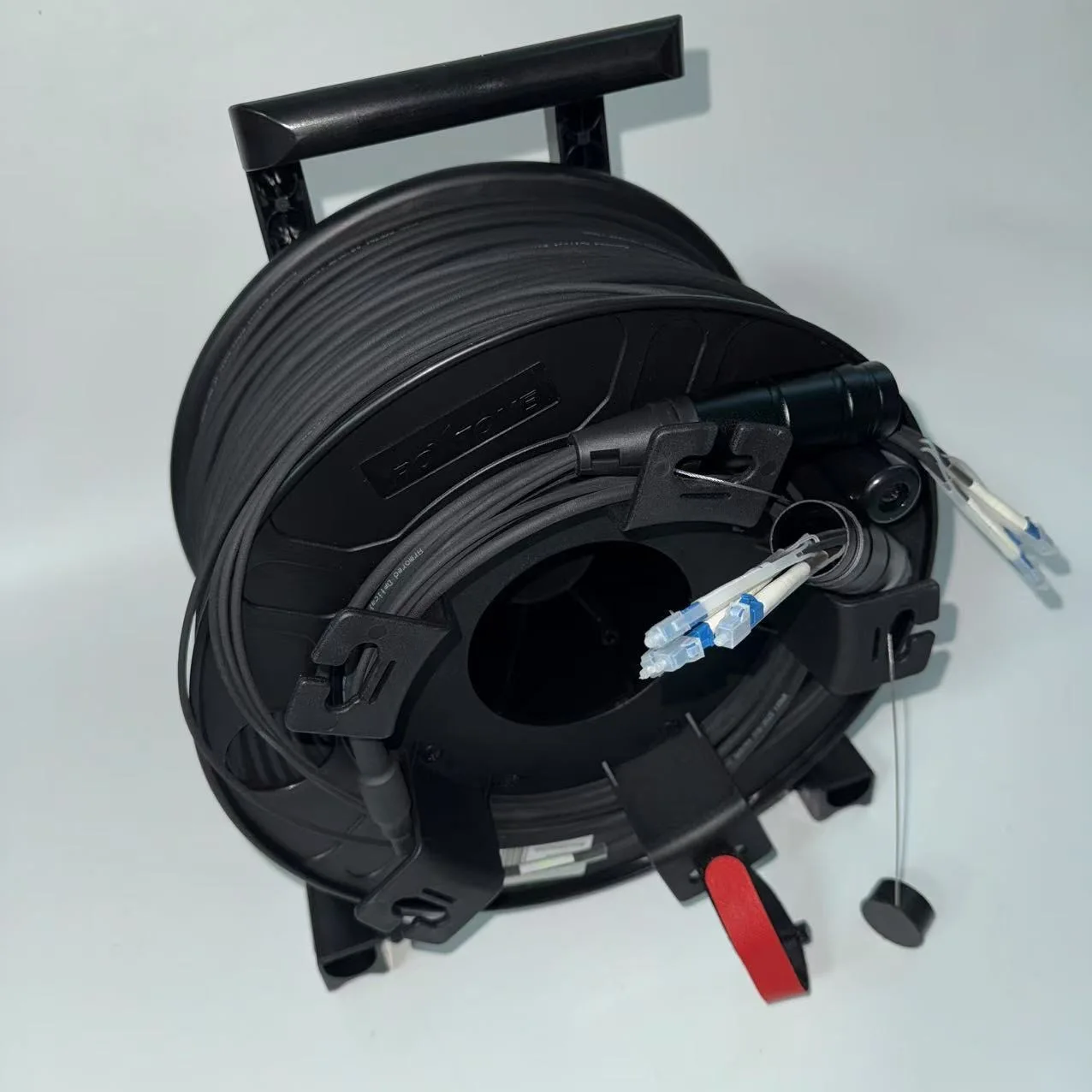 LC-LC cable de conexión óptico blindado 4C monomodo 100m SC FC ST 5mm TPU PCD235 tambor 4 núcleos SM LSZH impermeable al aire libre ftthelink - imagen 3