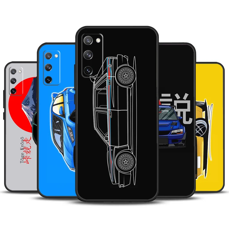 Funda de teléfono con ilustración de coche de Rally para Samsung Galaxy S23, S24 Ultra, S22, S20, S21, FE, Note 20, 10, S8, S9, S10 Plus