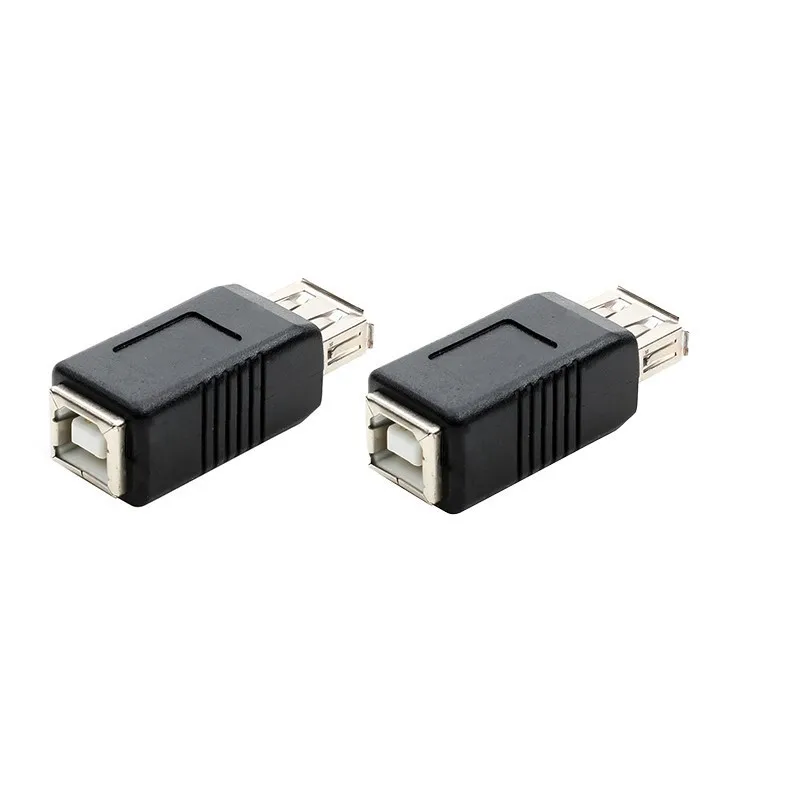 Conector convertidor de electrónica USB 2,0 hembra a hembra, adaptador de cabezal de impresión a puerto cuadrado, enchufe de escáner hembra C5 - imagen 2