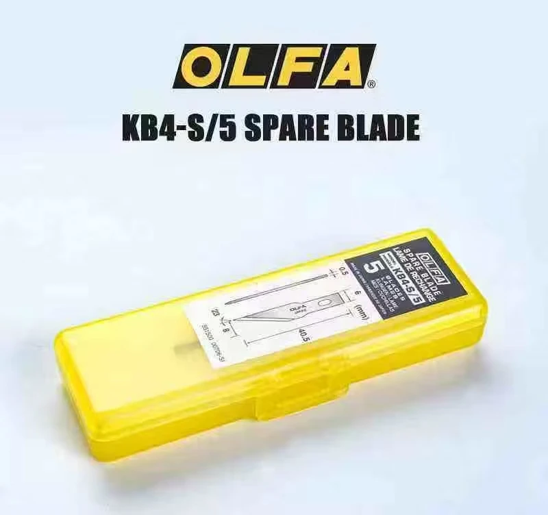 Hoja de cincel de repuesto OLFA KB4-F/S, hoja oblicua, 5 uds., para reparación de teléfonos móviles, soldadura BGA PCB, herramienta de hoja de cincel de corte - imagen 5
