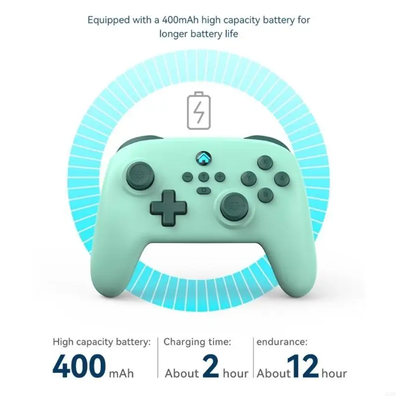462E GamePad inalámbrico compatible con para controlador juego NS Switch Vibración ajustable Wake Up para PC - imagen 5