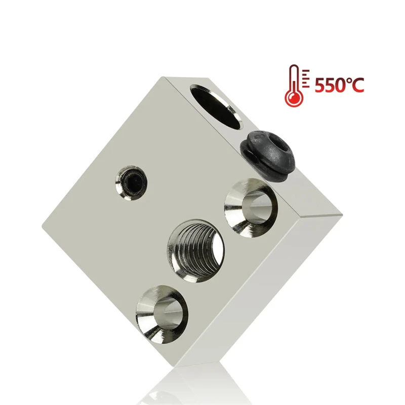 Piezas de impresora 3D, Kit de garganta bimetálica de bloque calentado CR10 de cobre chapado en latón y aluminio para extrusora Ender3 CR10, piezas de bloque calentado - imagen 4