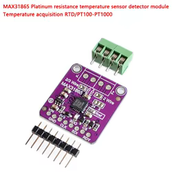 MAX31865 Resistencia de platino Sensor de temperatura Módulo detector adquisición de temperatura RTD/PT100-PT1000