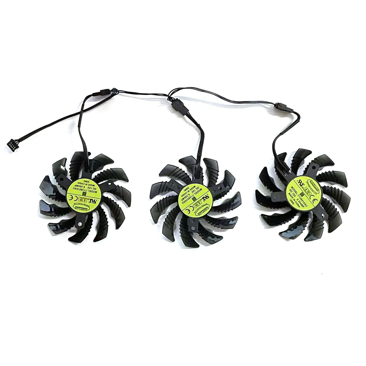 Nuevo 75MM 4PIN PLD08010S12HH T 128010 SU adecuado para la tarjeta gráfica GIGABYTE Arc A380 6GB GAMING OC - imagen 3