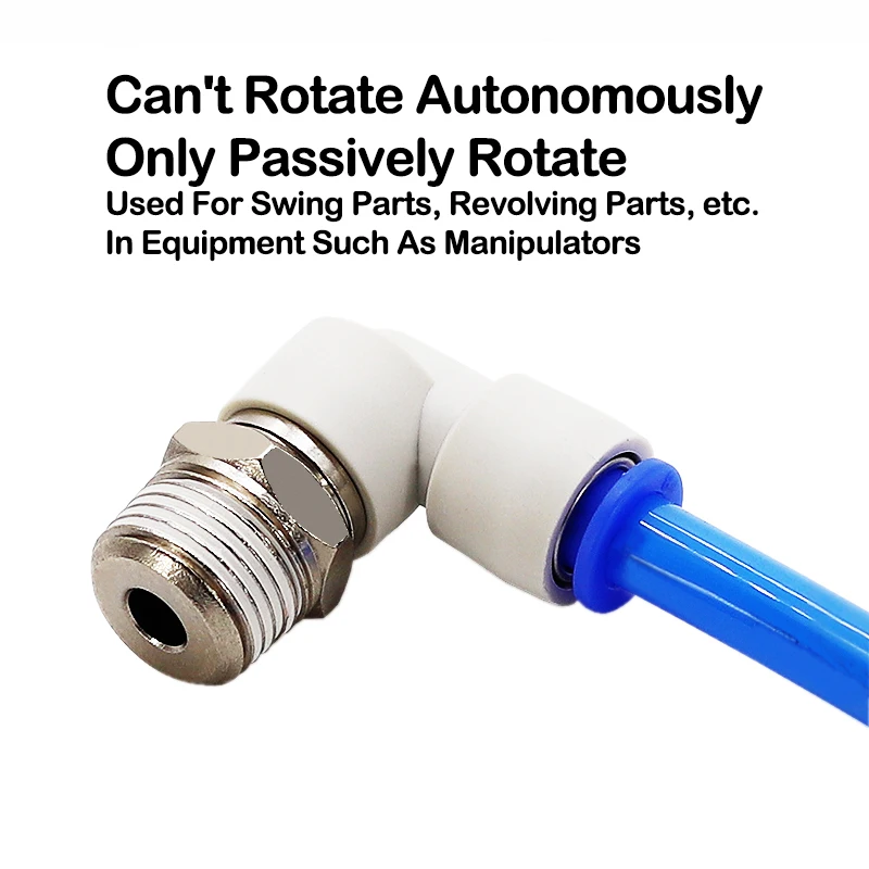 KSH KSL Accesorio neumático giratorio de alta velocidad M5 1/8" 1/4" 3/8" 1/2" Conector de aire rápido universal 360 grados 400r/min - imagen 4