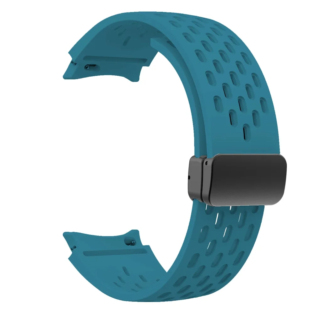 Correas de silicona sin huecos para Samsung Galaxy Watch 40mm 44mm 47mm 46/43mm reloj 7 5 Pro 6 4 pulsera clásica con extremo curvo - imagen 4