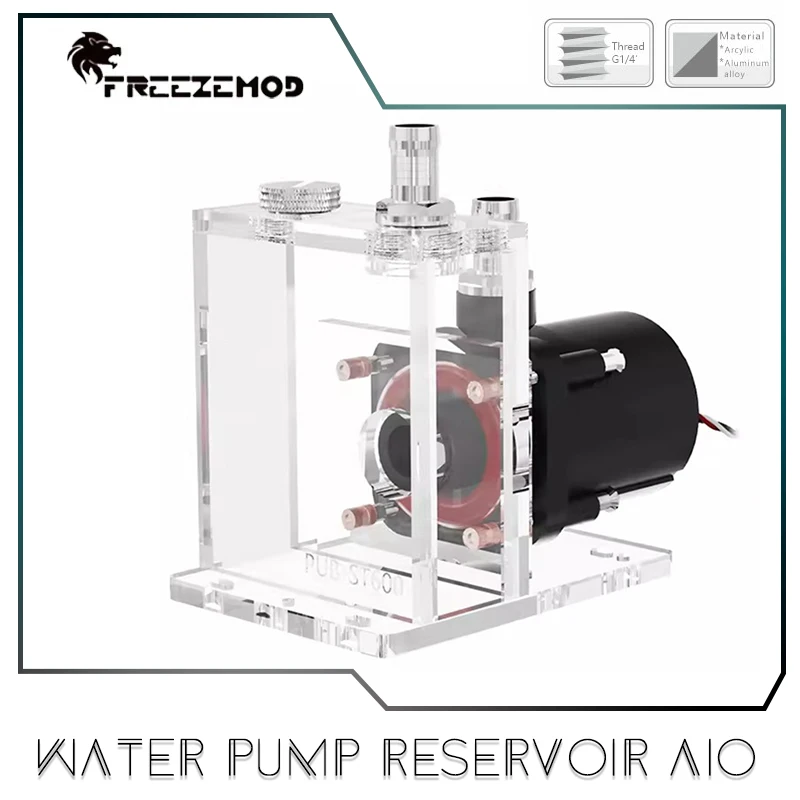 FREEZEMOD depósito de bomba de agua AIO para teléfono móvil/portátil/instrumento Industrial refrigeración por agua silenciosa, flujo 600-700L/H PUB-ST600
