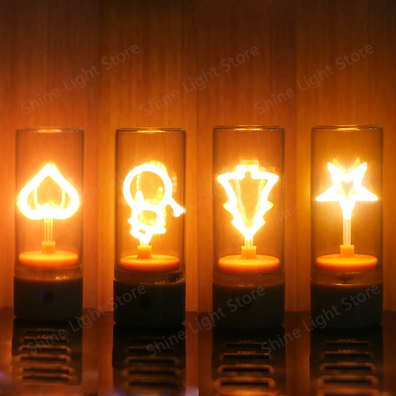 Luz táctil USB 5V 2200K LED portátil Pighting Plug and Play decoración de dormitorio de coche luz de ambiente con tres modos ajustables - imagen 5