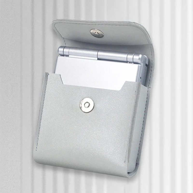 Bolsa de almacenamiento para consola de juegos ANBERNIC RG35XXSP, bolsa de almacenamiento para consola portátil plegable clásica, bolsa de almacenamiento de cuero PU - imagen 2