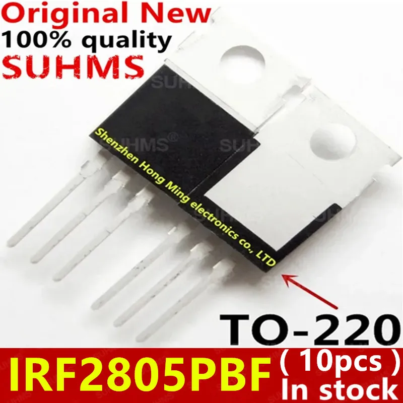 (10 piezas) 100% nuevo IRF2805 IRF2805PBF TO-220 Chipset