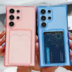 Fundas Samsung Galaxy S25/S24/S23/A56 – Transparente con Tarjetero Antigolpes