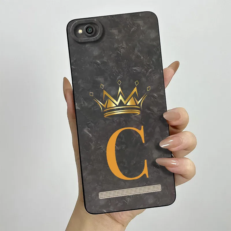 Para Xiaomi Redmi 4A 4X 5A funda Redmi 4A 4X 5A funda de teléfono moda corona carta paquete completo mate anticaída cubierta protectora suave - imagen 3