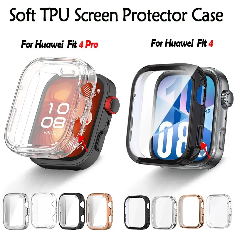 Funda de TPU + Correa para Huawei Watch Fit 4 Pro, Correa de reloj de acero inoxidable, Correa para Huawei Watch Fit 4 Fit 3, Correa de Metal - imagen 2