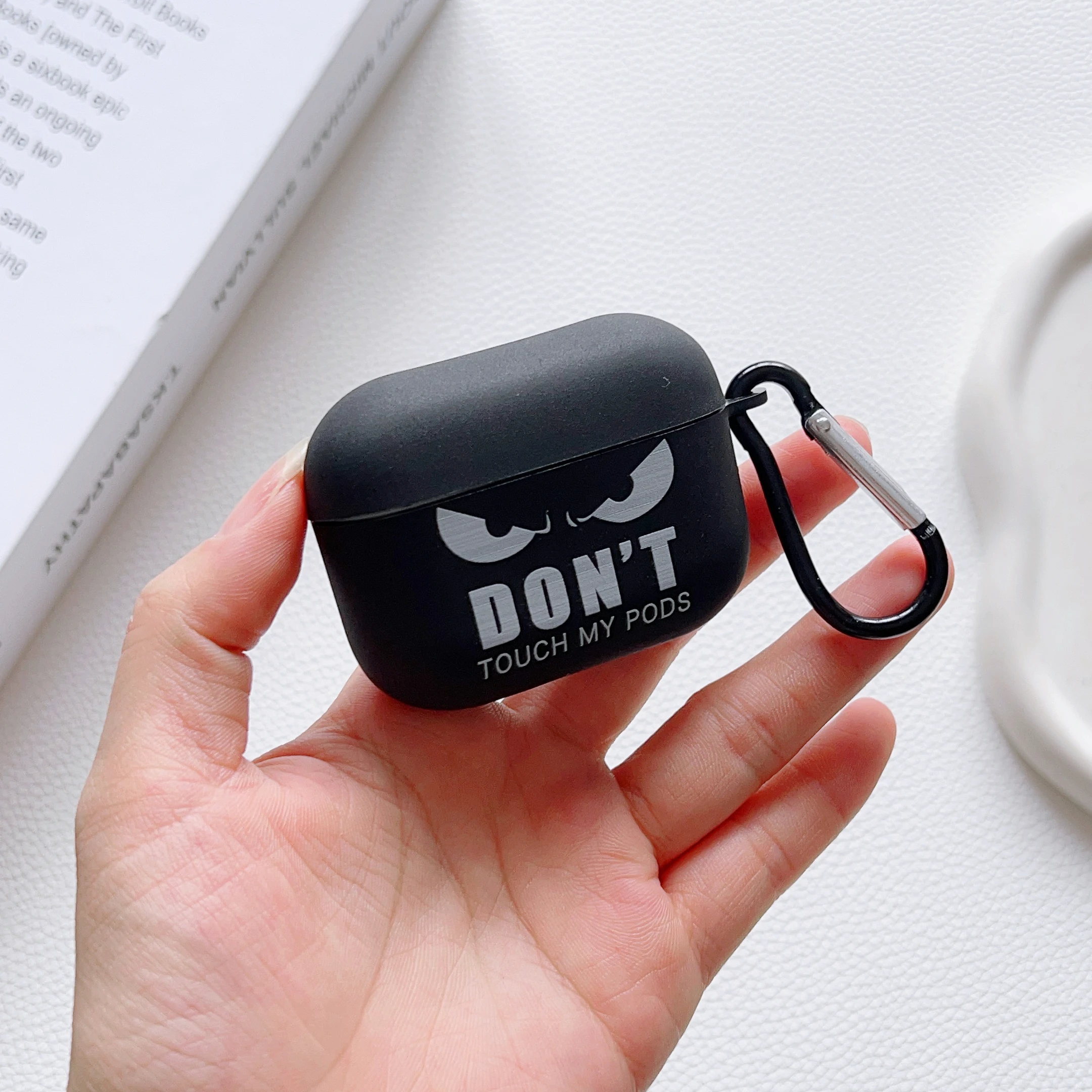 Cool Emoji patrones traje para Apple Airpods Pro 2nd 4 1/2/3 caja de auriculares Bluetooth para 18w/20w cabeza de carga funda protectora - imagen 5