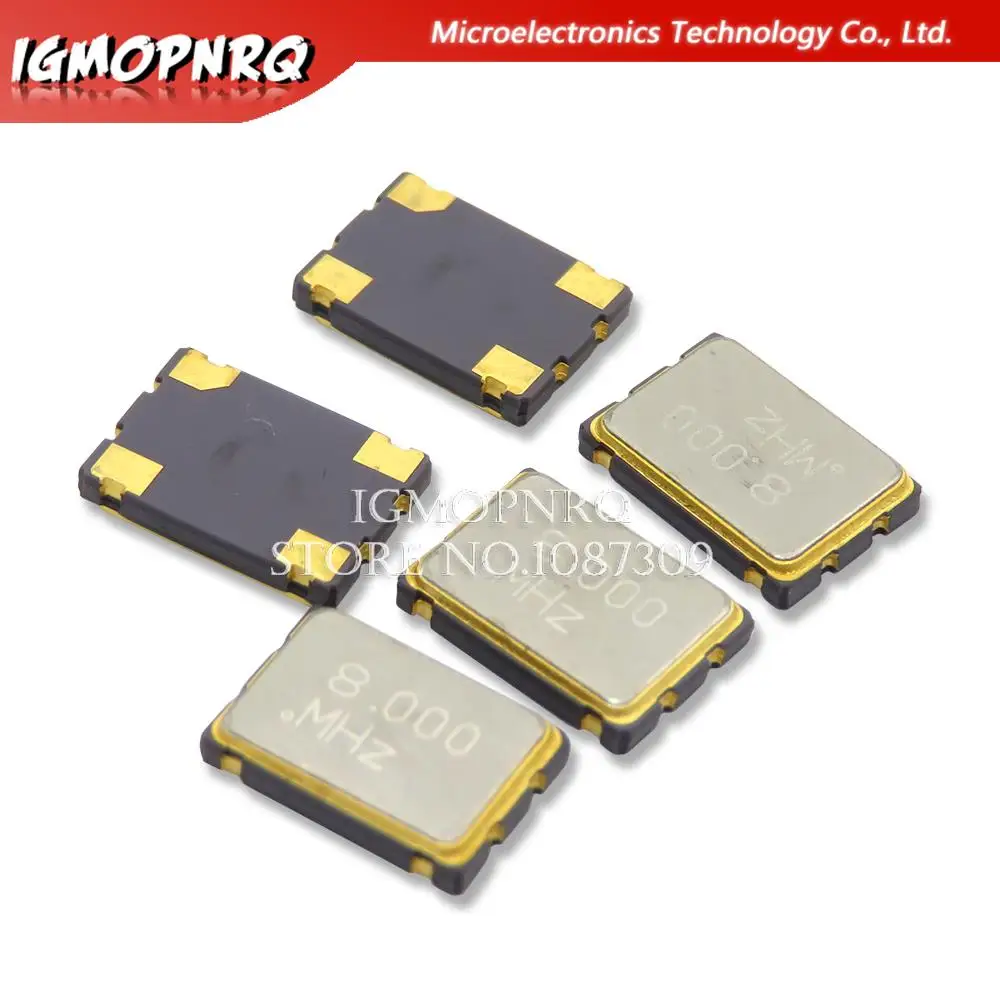 Oscilador de cristal activo SMD 5070, 10 piezas, OSC, 25MHZ, 6M, 10M, 12M, 16M, 20M, 24M, 25M, 33M, 50M, 7050, 5x7 - imagen 2