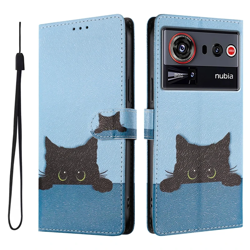 Para Funda ZTE nubia Z80 Ultra Funda Nubia Z 80 Ultra Funda con tapa tipo billetera Funda de teléfono para ZTE Nubia Z80Ultra NX741J Funda Cat - imagen 3