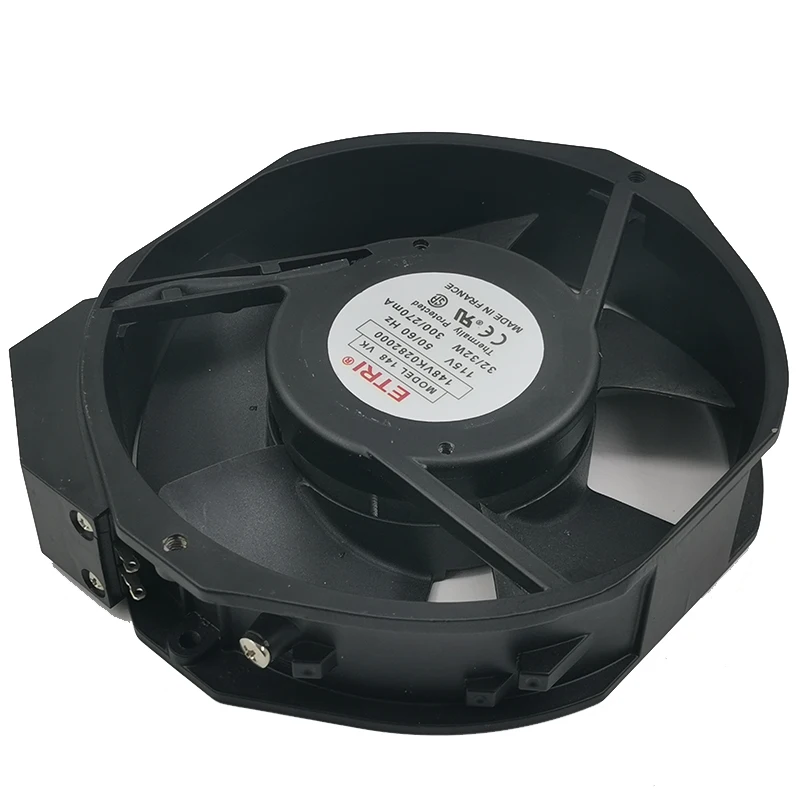ETRI 148VK0282000 ventilador de refrigeración de CA con marco de aluminio, 115V, 172x150x38mm, nuevo - imagen 3