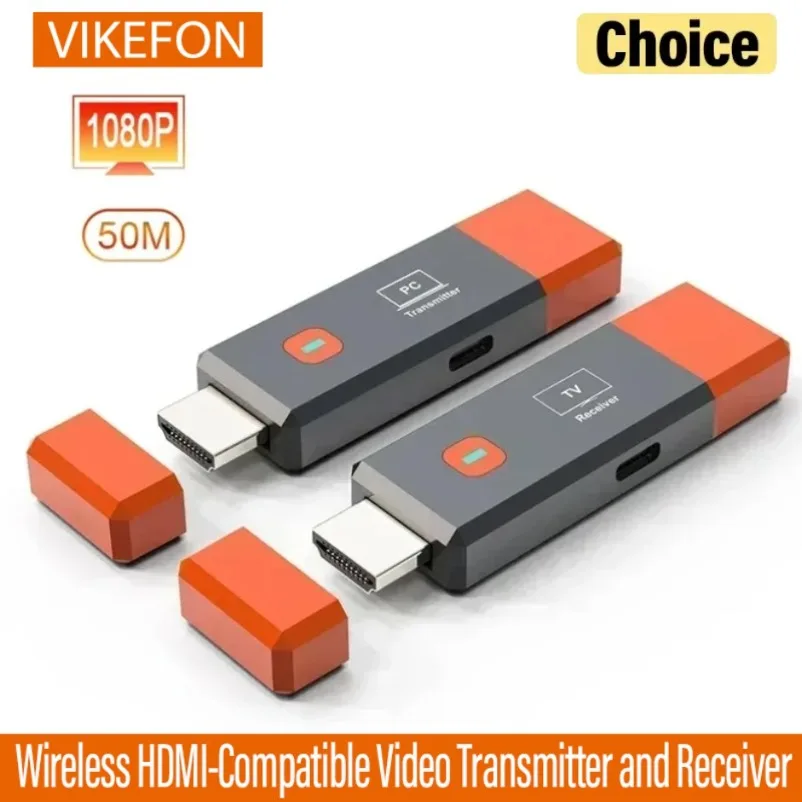 Transmisor y receptor de vídeo inalámbrico, kit extensor Compatible con HDMI, adaptador Dongle de TV para cámara de PC, portátil para monitorear TV - imagen 2