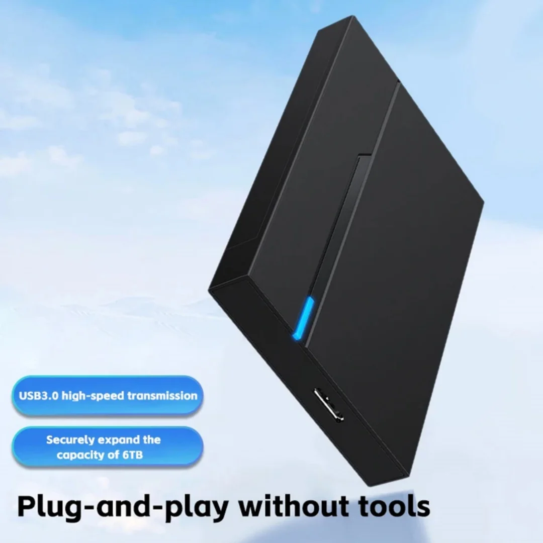 Caja de disco duro externo de 2,5" con interfaz USB 3.0/3.1 compatible con hasta 6 TB se adapta a SATA SSD/HDD de 7 mm/9,5 mm para PC portátil - imagen 5