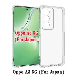 Para Oppo A3 5G versión japonesa funda de silicona a prueba de golpes TPU funda trasera suave funda de teléfono transparente para Oppo A3 5G versión japonesa