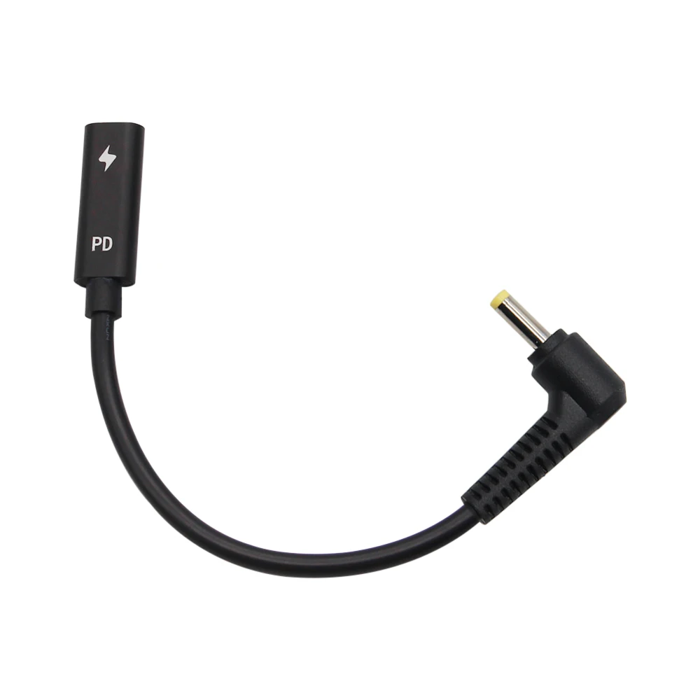 1 Uds USB 3,1 tipo C USB hembra a DC 4,0*1,7 macho adaptador de cargador de energía adaptador de conector para Lenovo Asus BenQ PD Notebook - imagen 2