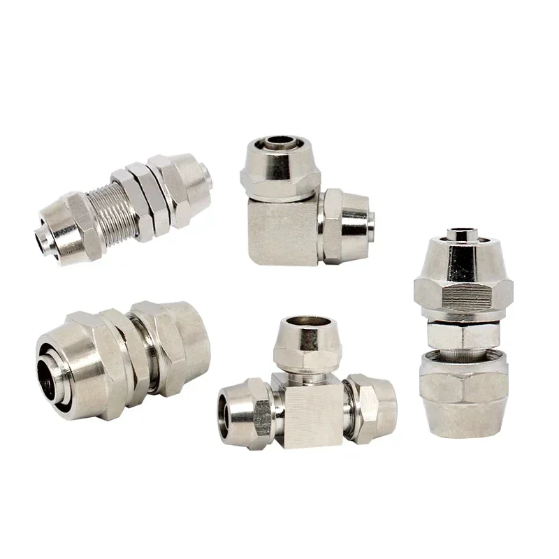 Conector rápido de aire neumático de níquel chapado en cobre para tubo de manguera OD 4MM 6 8 10 12 14 16MM conexión de junta rápida KPV KPE PM PZA - imagen 5