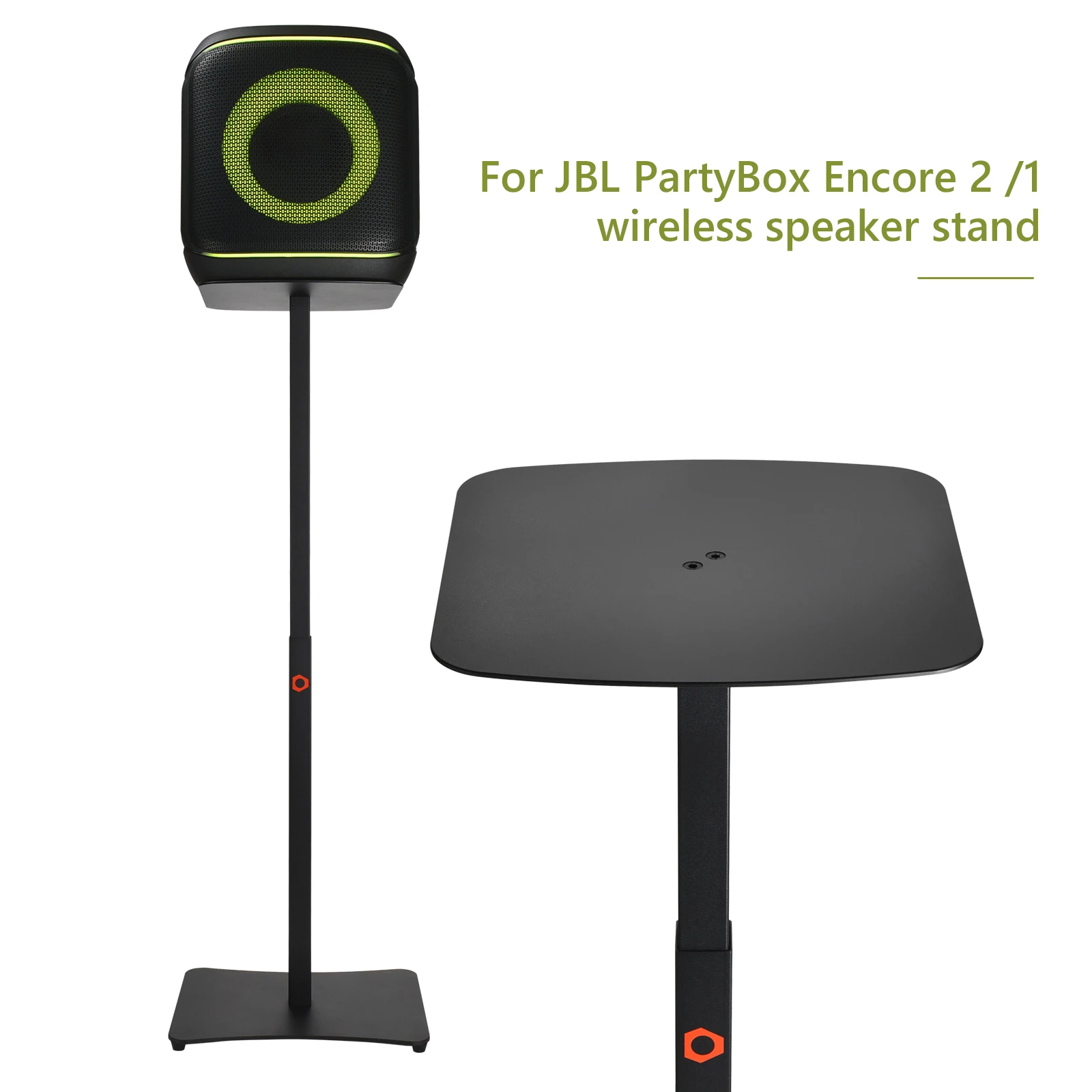 Soporte de suelo para altavoz, soporte de altavoz ajustable en altura, soporte de altavoz de suelo para altavoz JBL PartyBox Encore 2 /1 BT - imagen 2