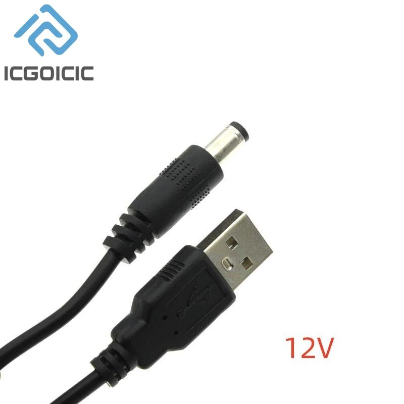 Cable de alimentación USB a DC5.5 * 2,1mm 5V9V12V Cable de refuerzo Cable USB para placa de desarrollo Uno-r3 Esp8266 Esp32 - imagen 2