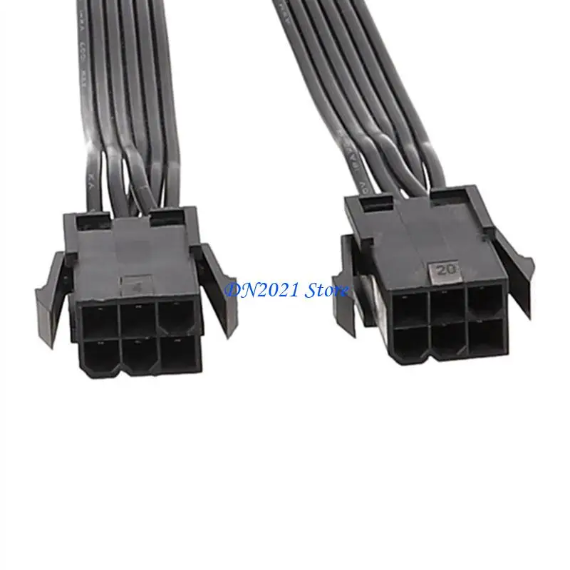 F3KE PCIe5.0 12VHPWR PSU PSU Cable alimentación 2 puertos GPU 6PIN a 12PIN Adaptador suministro alimentación - imagen 4